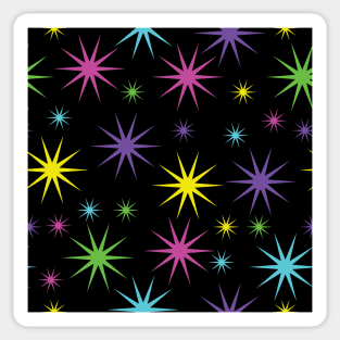 Starry Asterisk Pattern (Neon) Sticker